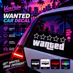 VicePalm™ Wanted Car Decal