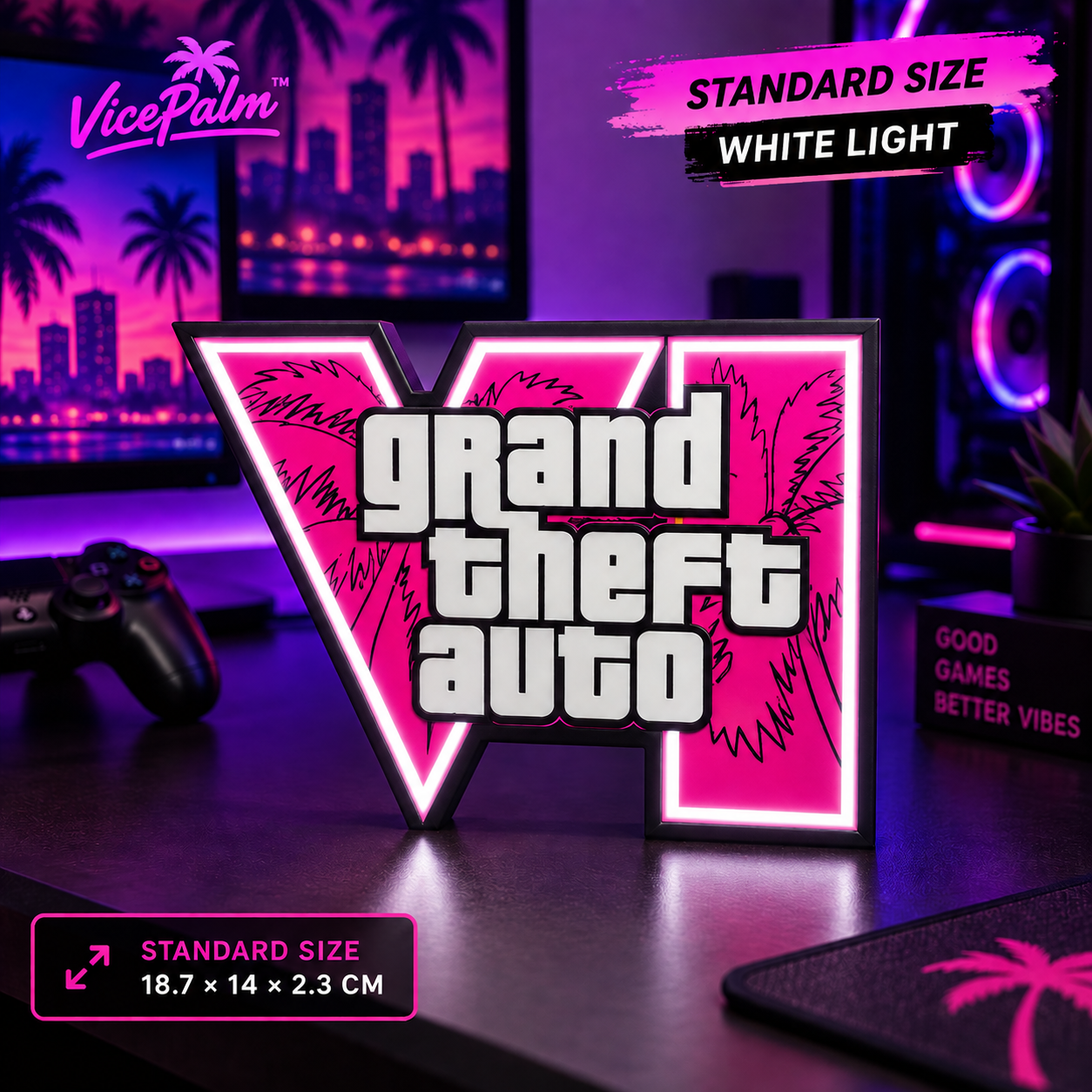 VicePalm™ Neon Vice Atmosphere Lamp