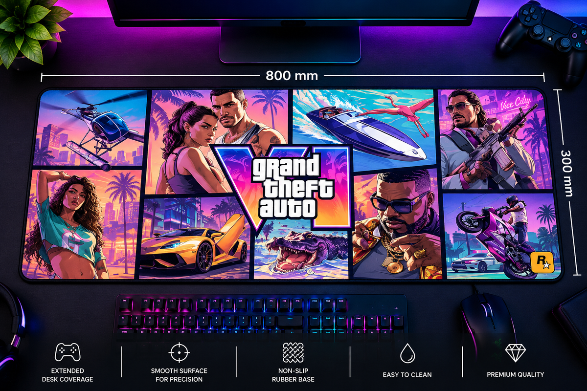 VicePalm™ Vice City Extended Gaming Mouse Pad
