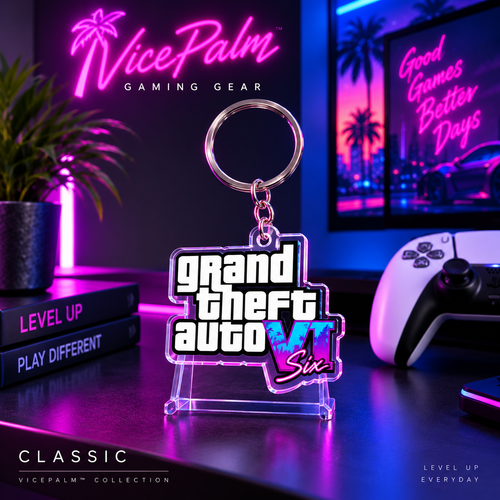 VicePalm™ Neon Gaming Keychain
